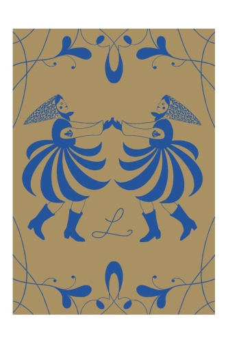 Autorski plakat grafika Taniec ludowy