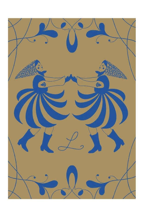 Autorski plakat grafika Taniec ludowy