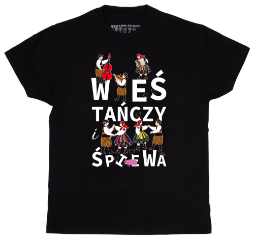 Męska koszulka t-shirt Wieś tańczy i śpiewa