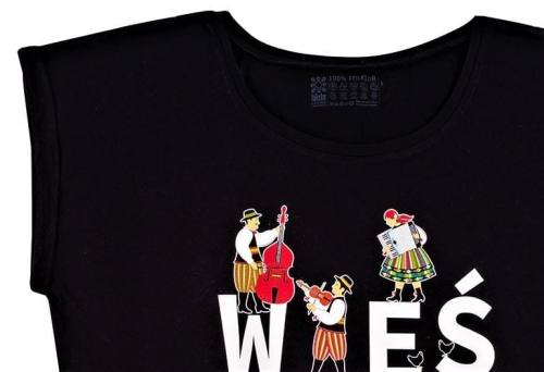 Damska koszulka t-shirt Wieś tańczy i  śpiewa