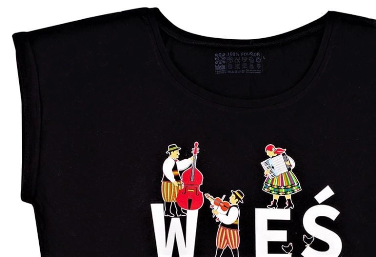 Damska koszulka t-shirt Wieś tańczy i  śpiewa