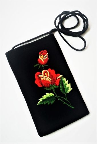 Etui na telefon czerwona róża łowicka.jpg