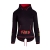 Czarna bluza z kapturem ludowe hafty