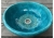 Ceramiczna umywalka misa z koronką turkusowa