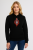 Czarna bluza z kapturem parzenica góralska unisex