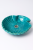 Duża ceramiczna umywalka muszla turkus