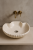 Duża ceramiczna umywalka muszla ecru