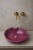 Duża ceramiczna umywalka muszla fioletowa