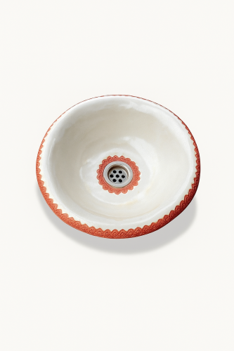 Ceramiczna umywalka z koronką nablatowa/wpuszczana