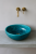 Ceramiczna umywalka misa turkusowa