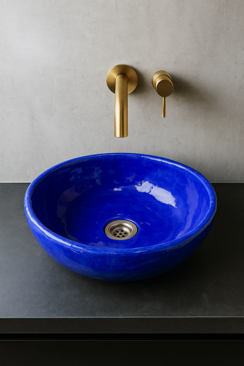Ceramiczna umywalka nablatowa misa atramentowa