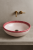 Ceramiczna umywalka nablatowa z efektem crackle