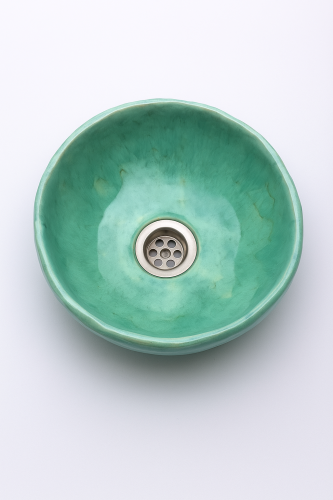 Mała ceramiczna umywalka mięta 29 cm