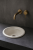 Ceramiczna umywalka nablatowa wpuszczana kremowa 41 cm