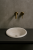 Ceramiczna umywalka nablatowa wpuszczana kremowa 41 cm