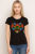 Czarna haftowana koszulka t-shirt serce łowickie