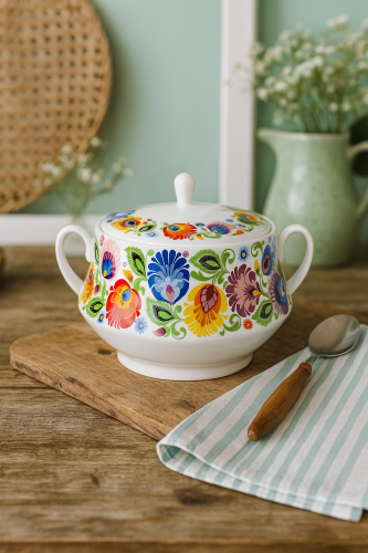 Waza do zupy folk łowicka Wanda 2,7 l