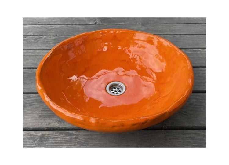 Umywalka nablatowa folk ręcznie robiona 42 cm