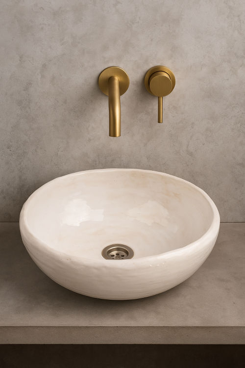 Misa ceramiczna umywalka nablatowa ręcznie robiona 38 cm