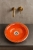 Umywalka folk ręcznie robiona z koronką wpuszczana nablatowa 29 cm